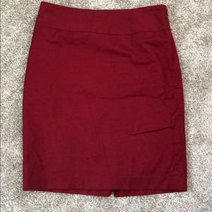 Brick red THE LIMITED pencil skirt